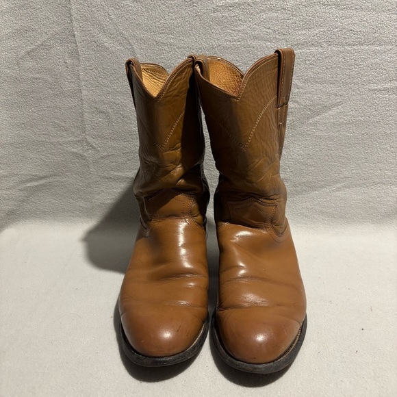 Justin Boots Other - Justin Basic Roper Tan Boots size 7.5 C style L3884